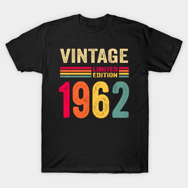 Vintage 1962 Limited Edition Birthday T-Shirt by sueannharley12